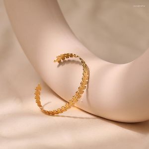 Strand Ccgood Leaf Design Bransoletka dla kobiet złoto plastowane 18 K Wysokiej jakości bransoletki minimalistyczna biżuteria mody pulseras mejr girl