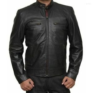 Men's Jackets Jacket Genuine Sheepskin Leather Motorcycle Fashion Trend In Europe And America