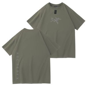 t-shirt herr designer tshirt tee träning skjortor för män överdimensionerade t skjortor te-t-shirt 100%bomull t-shirts vintage kort ärm armé Green L6