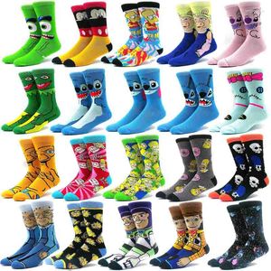 Men's Socks 1 Pair Of Anime Movie Women's Cotton Stockings Role-playing Calf Crew Personality Hip-hop Fun