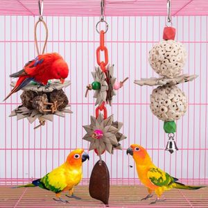 Inne zaopatrzenie ptaków papuga do żucia gętna zabawka Odporność na rozrywanie kakatielów Trening wiszący ptaki klatka