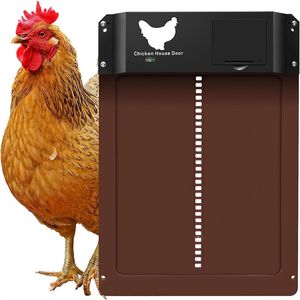 Incubadoras Automatic Chicken Coop Door Opener Bateria Powered Light Sense Control À Prova D 'Água Pet Flap Acessórios Atualização ABS House 230920