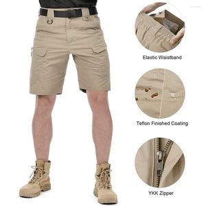 Men's Shorts Summer Men Cargo Comfortable Fastener Tape Pocket Tactical Casual Knee Length Sportswear