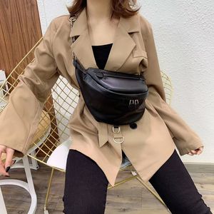 Waist Bag's Bag Pure Black Nylon Metal Buckle Sum Per Band Fanny Pack Bananka Fashion Wild Satchel Belly Belt 230920