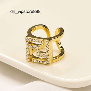 Top Band Rings Luxury Designer Band Rings Wedding Ring Silver Letter Band Rings for Mens Womens Fashion Designer Brand Letters Turquoise Crystal Metal Ring Opening a