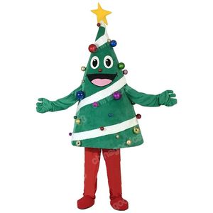 Performance Christmas Tree Mascot Costume High Quality Halloween Christmas Fancy Party Dress Cartoon Character Outfit Suit Carnival Unisex Adults Outfit