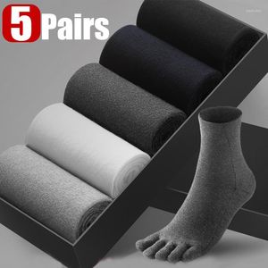 Men's Socks 10Pcs Cotton Five-finger Comfortable Sports Running Funny Tabi Toe Breathable Casual Ankle Male