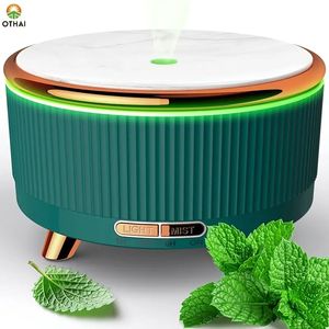 1pc 500ml/17.6oz 7 colors Cool Mist Humidifier with Aromatherapy Diffuser, 3 Mist Modes, Waterless Auto-Off, and LED Lights for Home and Office