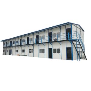 Wirtschaftlicher Wohnungsbau, mobiles Wohn-Bunkhouse, einfache Wohngegend, Immobilien