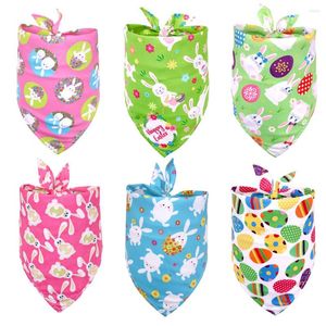 Cão vestuário 60pcs bandana páscoa primavera gato bandanas cachecol filhote de cachorro babador para pequenas férias produtos para animais de estimação produto