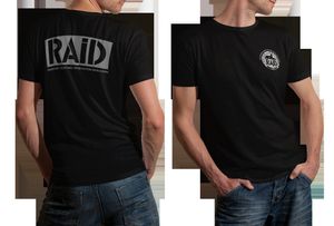 T-shirty mężczyzn „Raid” francuska elitarna elitarna jednostka taktyczna Męska koszula. Wysokiej jakości bawełniany oddychający top luźny swobodny koszulka S-3XL 230920