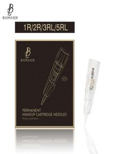 Biomaser Professional Permanent Makeup Cartridge Needles 1R2R3RL5RL Disposable Sterilized Tattoo Pen Machine Needles Tips4085951