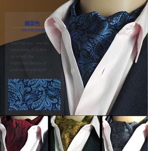 Scarves GUSLESON Quality 19 Styles Fashion Luxury Duplex Silk Printing Men Scarf Polka Dot Suit England Jacquard weave 230921