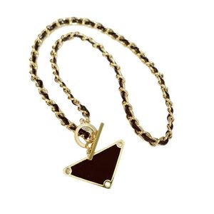 Kanalschmuck Damen Kleeblatt Halskette Ice Out Kette Kleeblatt Kreuz Herren Halsketten Tennis Designer Halsketten Tory 18K vergoldet so252i