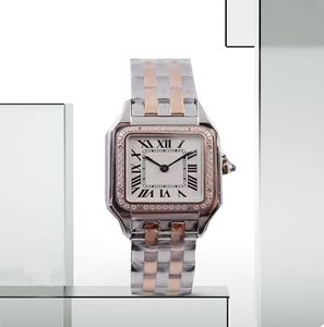 Square Lady Watch Quartz Hareketi Bezel 904L Paslanmaz Çelik 22 37mm Sürgülü Toka Safir Aydınlık Montre De Luxe Bilek Kafaları Su Geçirmez Altın Saatler