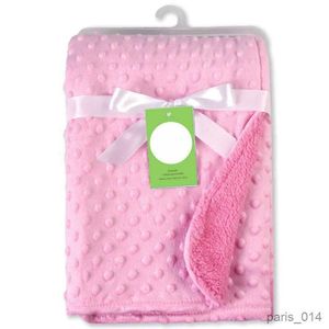 Filtar svängande baby filt svävande nyfödd mjuk fleece filt vinter solid sängkläder bomulls täcke sängkläder swaddle wrap