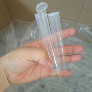 20st Pre Roll Tube Packaging Plastic Joint Holder Rökrör 110 mm Preroll Doob Tube -kottar med locket Cigaretttillverkare Container Pill Pill Case