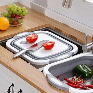 Lavelli da bagno Lavandino pieghevole portatile Lavandino in plastica Secchio Lavabo Tagliere Lavabo da cucina per bagno Forniture da cucina 230921