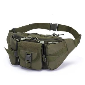 Sacos ao ar livre 1000D Nylon À Prova D 'Água Tático Cintura Saco Fanny Pack Carteira Ao Ar Livre Molle Exército Militar Camping Esporte Caça Cinto Mochila 230921