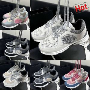 Sapatos de canal homens mulheres sapatos designer moda luxo sneaker preto branco panda sapatos casuais muffin plataforma luxo bezerro retalhos oblíquos novos esportes de couro