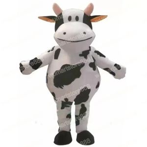 Halloween Milk Cow Mascot Costume Carnival Easter Unisex Outfit Adults Size Christmas Birthday Party Outdoor Dress Up Promotional Props
