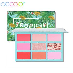 Body Glitter Docolor Tropiacal Makeup Palette 9 Colors Blush Palette Contour Highlighter Palette Matte Powder Shimmer Face Bronzer Palette 230921