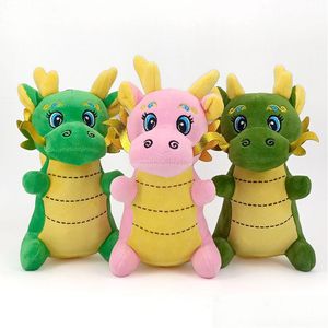 Dekoracje świąteczne 12 cm urocze smok pluszowa lalka zabawka kreskówka Dragons Schame Mascot Cosplay Cosplay Birthday Gift for Dhk1z