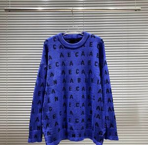 BA MENS 디자이너 스웨터 B 로고 총알 스크린 Jacquard Luxury Sweatshirt 여성 둥근 목 편안한 고품질 점퍼 패션 울 카디건을위한