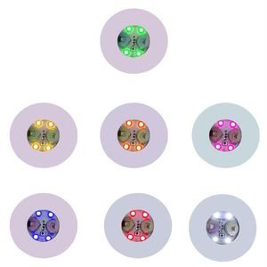 Mats & Pads 5PCS Mini Glow LED Bottle Light Stickers Waterproof Luminescent Coasters Festival Night Club Bar Party Decoration3308