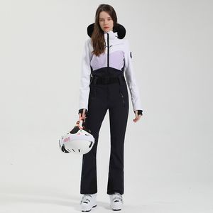 Terno de esqui inverno terno de neve snowboard jaquetas suspender calças à prova dwindproof água à prova de vento quente traje ao ar livre roupas de esqui 230920