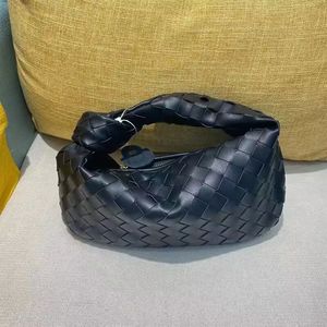 Дизайнер -дизайнер Jodie Evening Bag Woven Sack Sag с узел -ремешками Ladies Soft Sheep Leath