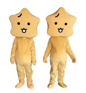 Halloween Simulation Yellow Star Mascot Costumes Halloween Cartoon Character Outfit Suit Xmas Outdoor Party Outfit Unisex