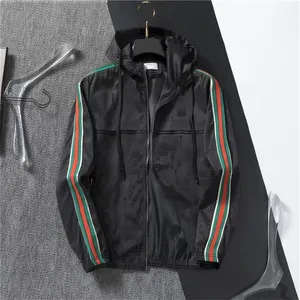 2023 Moda Homens Designer Jaqueta Rua Jaqueta À Prova D 'Água Ativo Slim Bomber Com Capuz Trench Coats Fina Zip Casual Jaquetas Primavera Outono Tamanho M-3XL