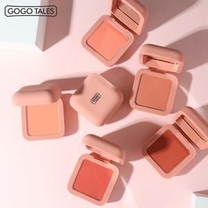 Румяна GOGO TALES Natural Blush Запеченная щека для лица Румяна с текстурой Матовая основа для лица 6 цветов Минеральная палитра румян Румяна телесного цвета для макияжа 230921