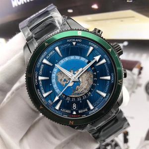Designer mens watches cavans strap fashion man wristwatches universal time casual business male clock watches179K