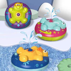Bath Toys Spray Water Baby Bath Pump Electronic Spray Toy Kid Sprinkler Dusch Game For Children Swimming Badrum Baby Toys 230919