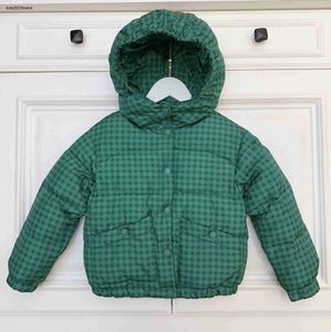 designer baby down jackets barn vinter vit gås ner kläder storlek 100-160 cm varm huva jacka för pojkar flicka sep20