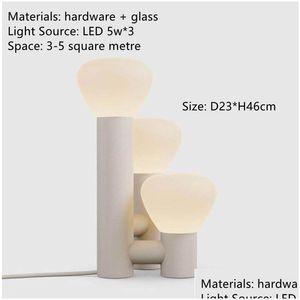 table lamps nordic creative led lamp modern iron desk lighting for bedroom bedside study living room coffee minimalist light drop de otli8