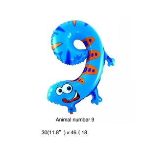 Decorazione per feste Numero di animali da 16 pollici Palloncini in stagnola Bambini Buon compleanno Matrimonio Ballon Regalo Sn3695 Consegna a domicilio Giardino di casa Festiv Dhihw