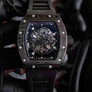 R i c h a r d Luxury Wristwatch Designer Sport watches Watch watches wristwatch Mens Mechanics Wine Milles Barrel Rm055 Series 2824 Automatic Mechanical Carbon