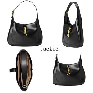 Bolsa feminina designer sacos de ombro jackie 1961 bolsa versátil grande capacidade portátil mensageiro couro feminino axilas 01