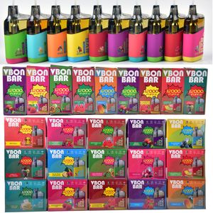 European Warehouse Vbon Bar 12000 Puffs Disponibla Vape Device Kits E Cigarett 850mAh Batteri Förfylld förångare 30 smaker Uppladdningsbar vape