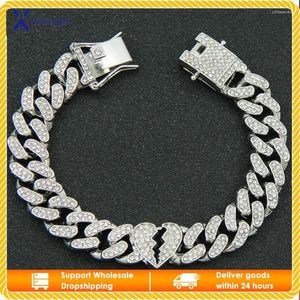 Link Pulseiras Personalidade Luxuosa Pulseira Hip-hop Exclusiva Para Homens Estilo de Rua Top Trending Requintado Na Moda Elegante Acessório Masculino Edgy