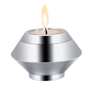 Stainless steel oval cremation jewelry Human pet ashes cremation urn funeral memorial candle holder ashes jar256L