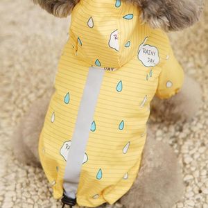 Dog Apparel Bright Color Stylish Smell-less Reflective Pet Raincoat Long Lasting Poncho Adorable For Daily Wear