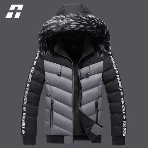 Men's Down Parkas Winter Jacket Men Fur Collar Hooded Thick Warm Cotton Outwear Man Patchwork Parka and Coats Windbreaker Parkas Male M-5XL 230920