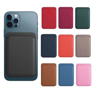 Магсафская магнитная кожаная держатель кошелька для iPhone 15 14 Pro Max 13 12 Sack Cover Accessories Accessories