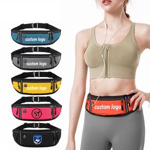 Torby w talii niestandardowa torba sportowa z paskiem telefon komórkowy Personalizuj Running Gym Men Men Dift Cycling Fanny 230920