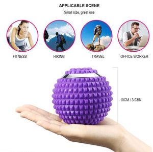 Йога, вибрирующий массажный мяч для точек давления, миофасциальный релиз, терапевтические шарики, электрический массажер, фитнес, давление на тело, массажный фасциальный шарик