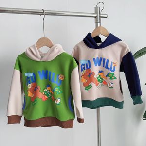 2023 nova criança designer roupas crianças hoodies meninos meninas padrão dos desenhos animados camisola crianças roupas presente de natal